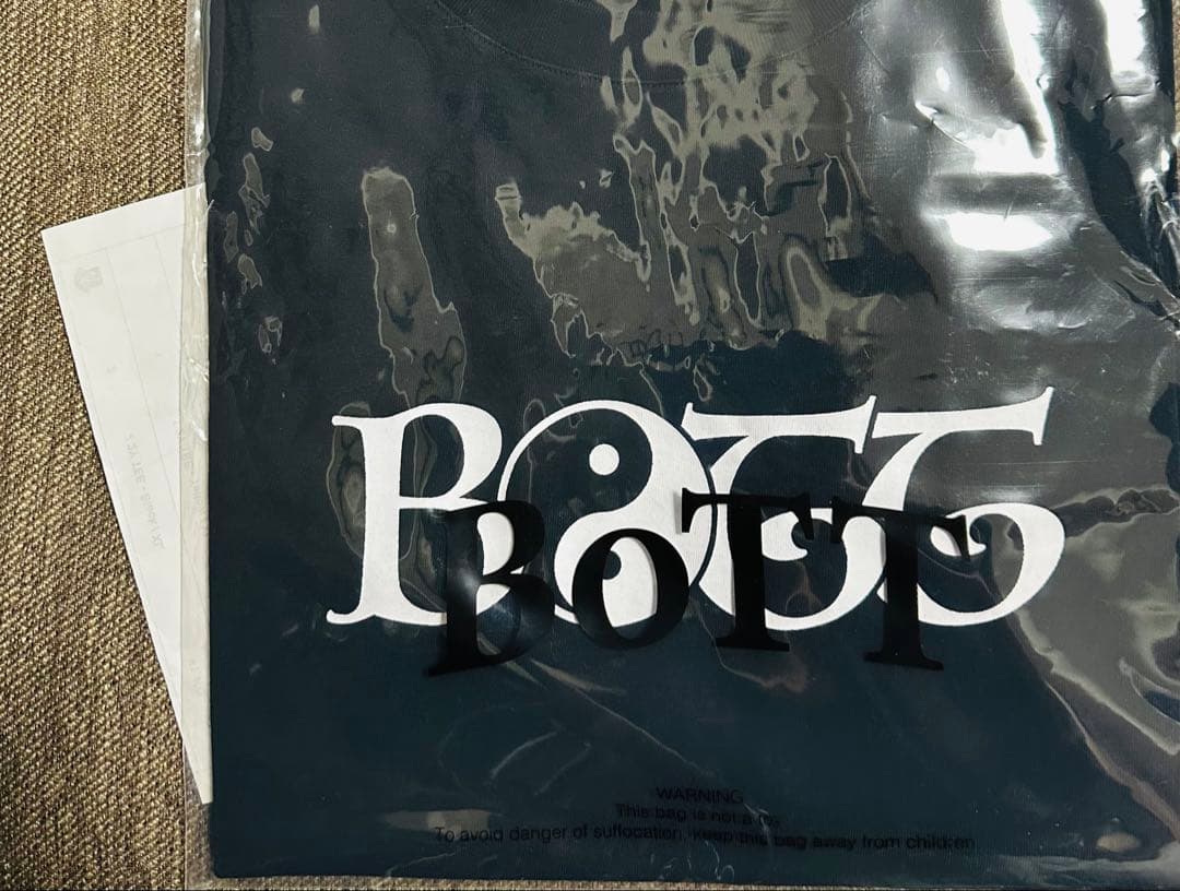 新品 BoTT ボット 2Y Tee ロゴ プリント Tシャツ XL 黒