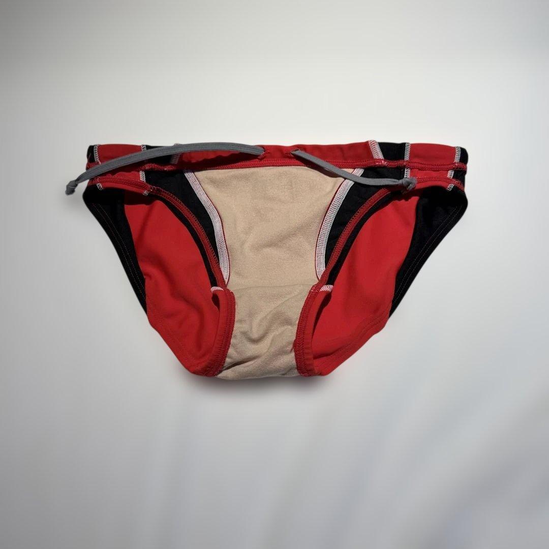 競パン arena 競泳用水着 赤/黒 Lサイズ