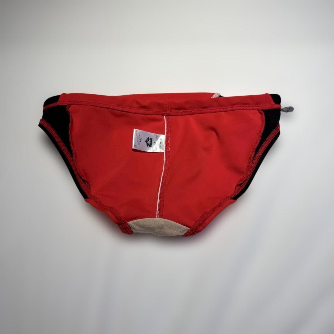 競パン arena 競泳用水着 赤/黒 Lサイズ