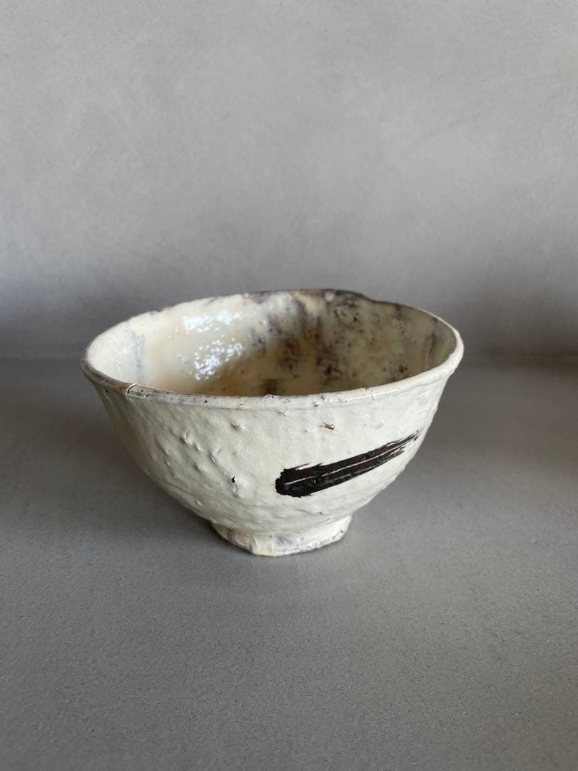 森岡成好 粉引茶碗 抹茶茶碗 小服茶碗 旅茶碗 粉引