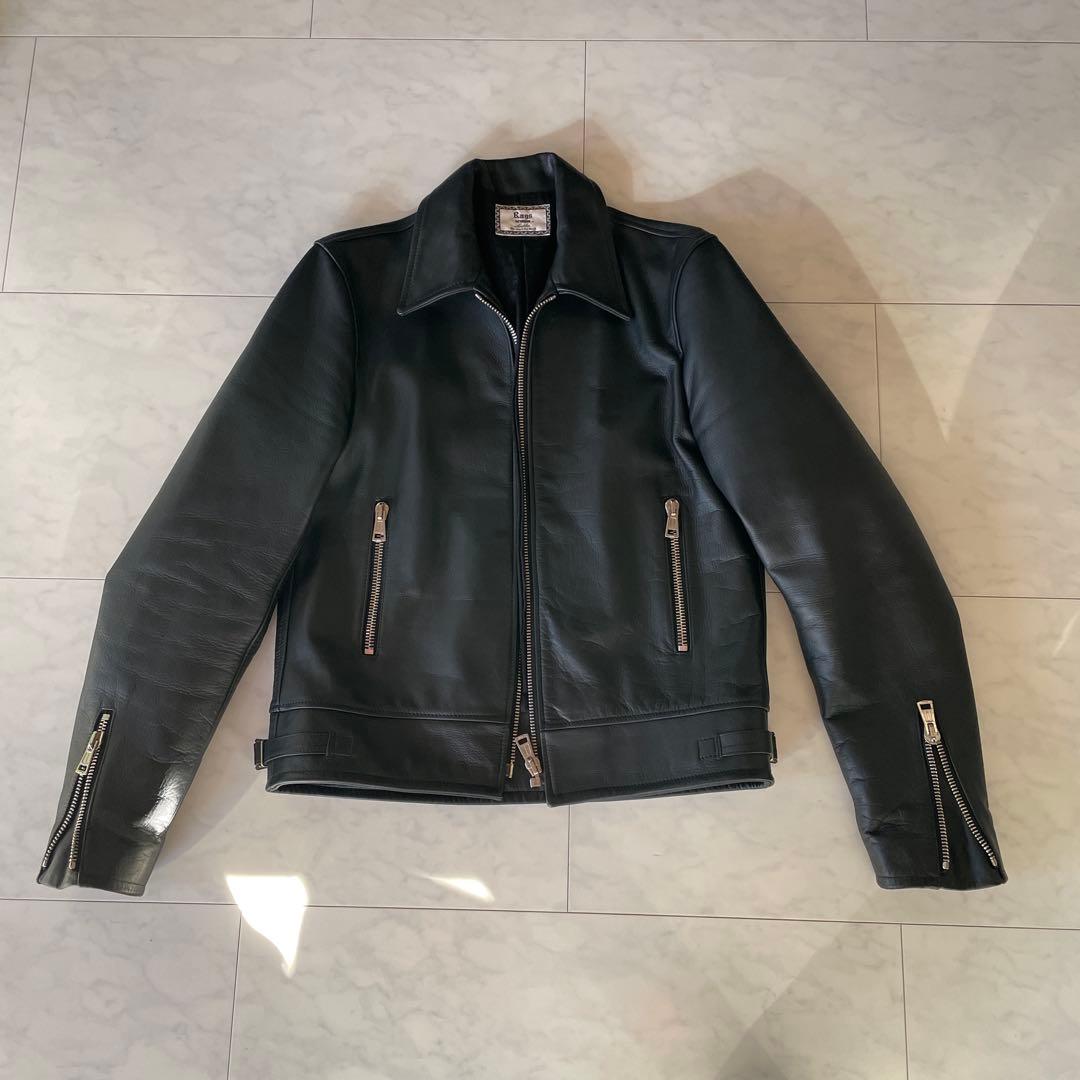 Rangs 黒レザージャケット シングルライダース