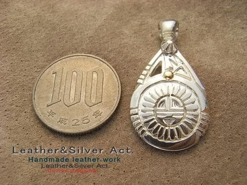 ネックレスサンフェイス　ペンダントトップ（ホピ族）スターリング925 ネックレス