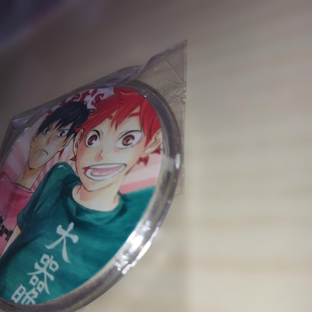 ハイキュー　日向翔陽　影山飛雄　缶バッチ　大器晩成