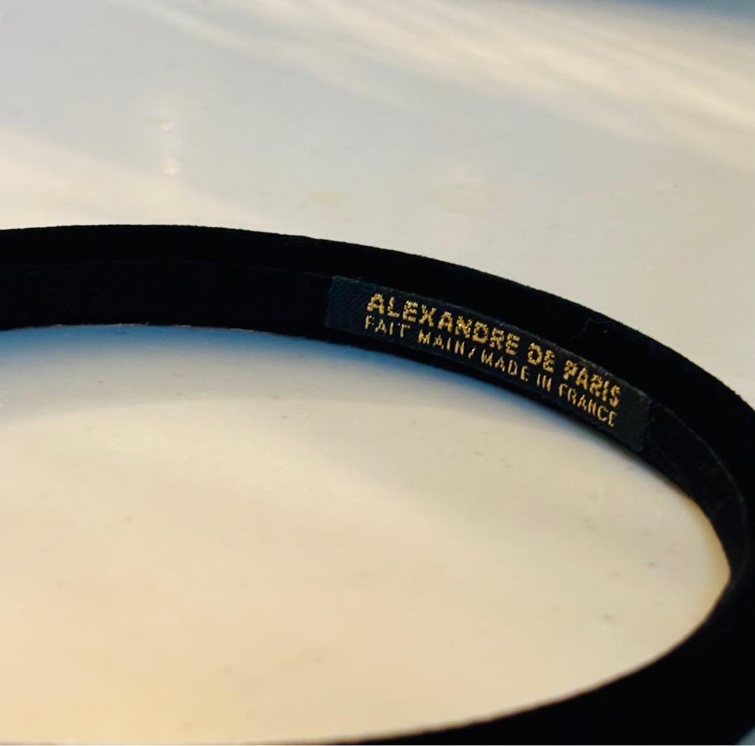 ALEXANDRE DE PARIS  ベロアカチューシャ