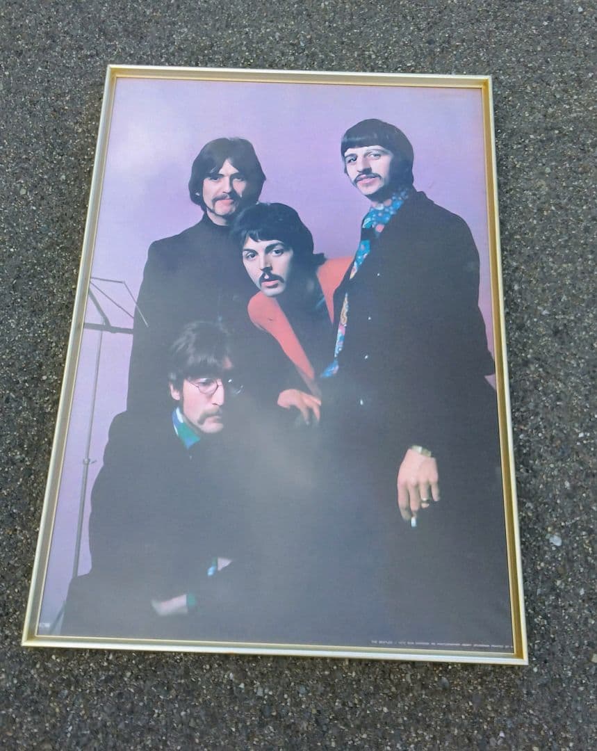 1972 ビートルズ ポスター アルミフレーム 希少 VINTAGE