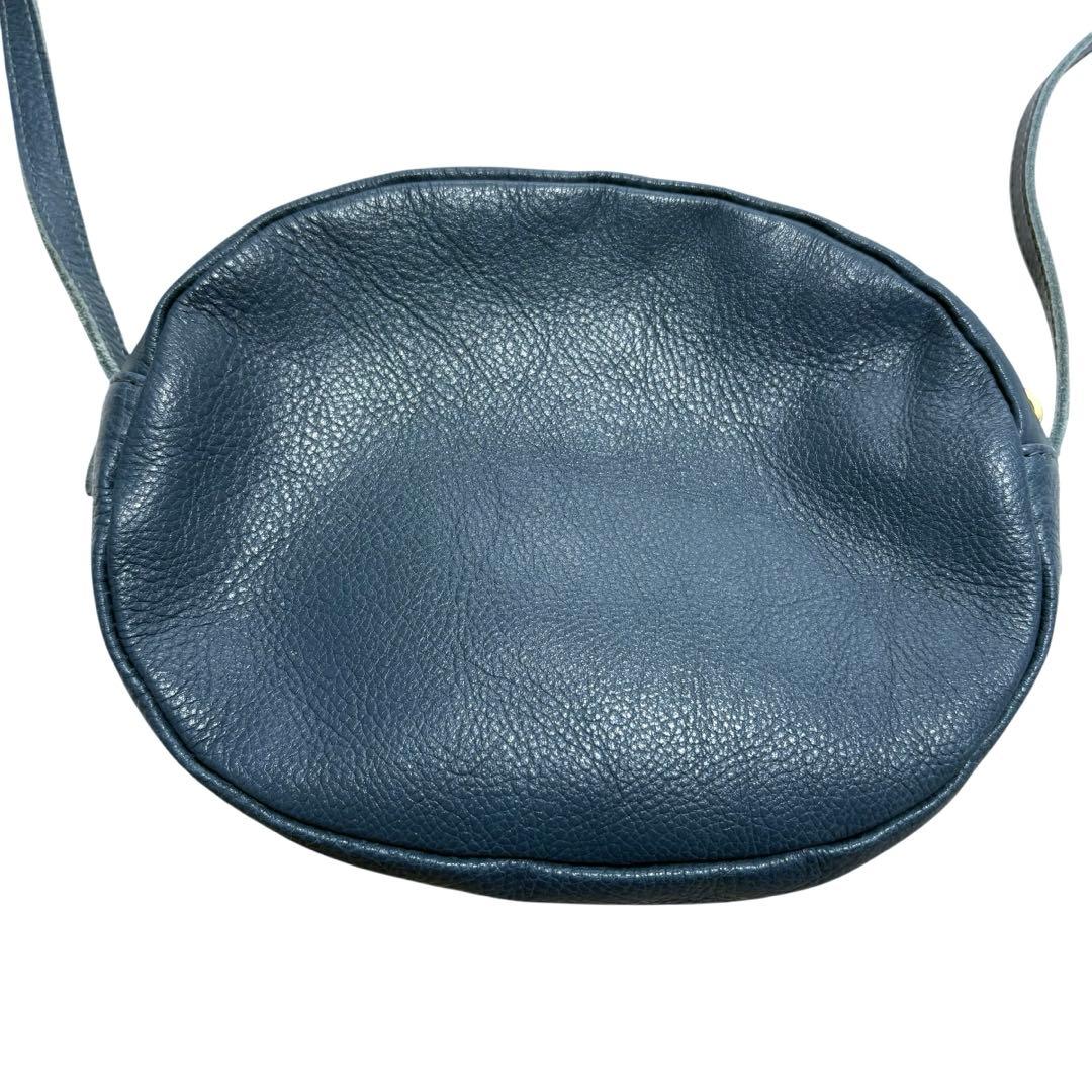 極美品 IL BISONTE ミニ ショルダーバッグ ブルー