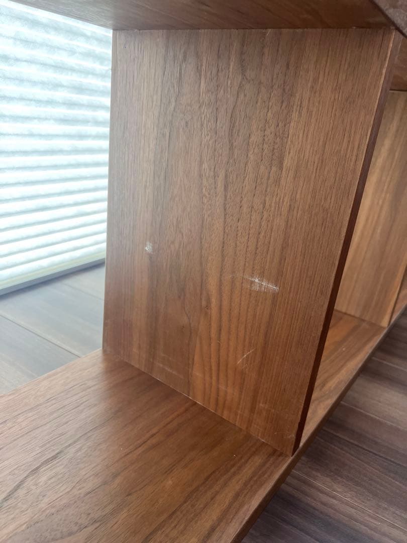 無印良品　スタッキングシェルフ　オーク材　ウォールナット