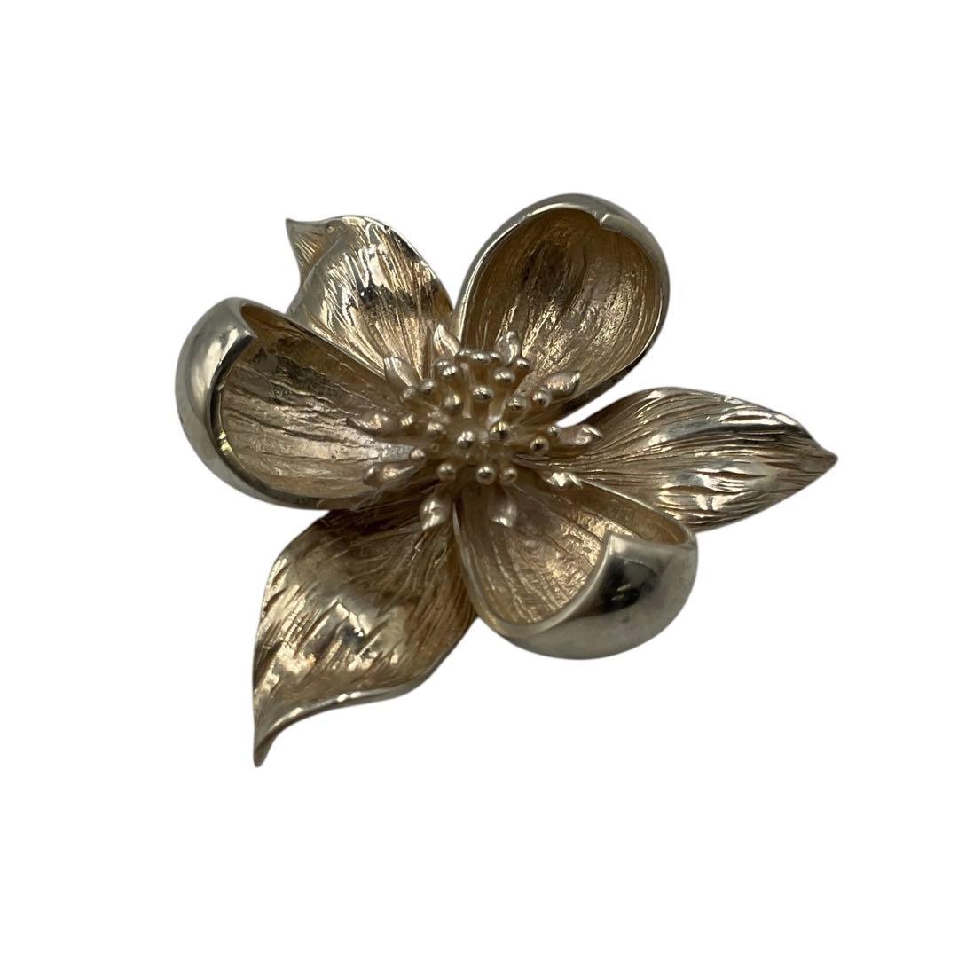 X85 ティファニー　Tiffany フラワー　ブローチ silver 925