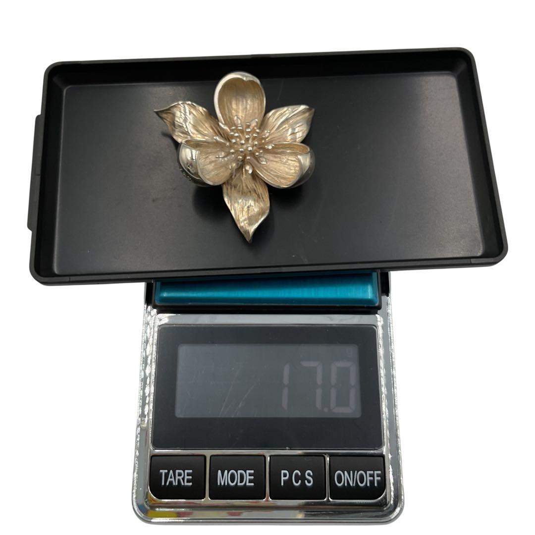 X85 ティファニー　Tiffany フラワー　ブローチ silver 925