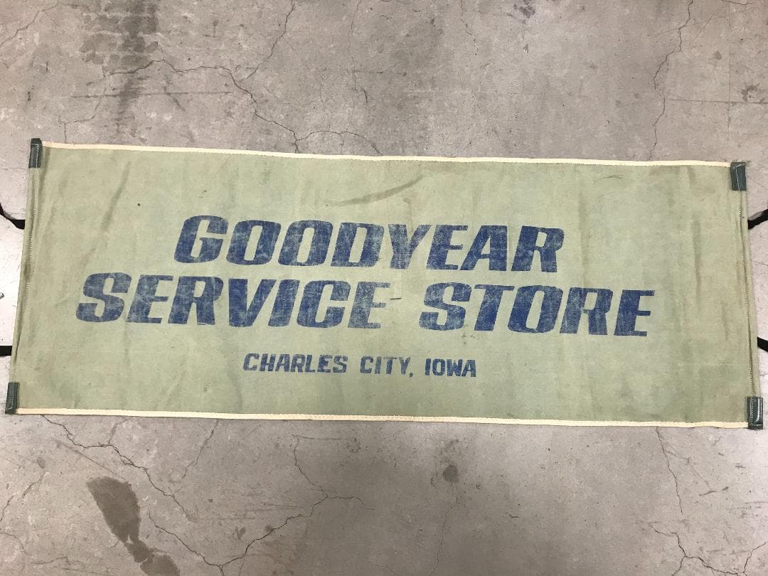 ヴィンテージ　GOODYEAR　アメリカ企業　バナー　看板　VINTAGE