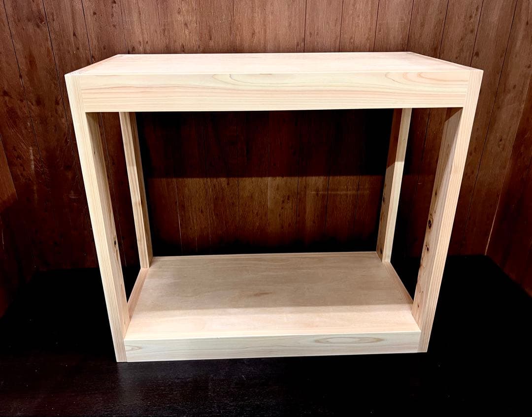 90㎝水槽用木製水槽台　ひのきラック