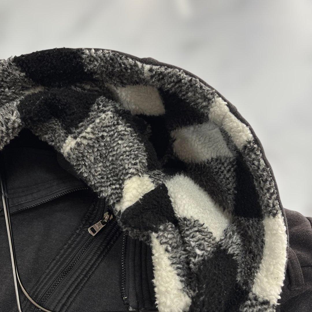 ✨大人気✨バーバリーブラックレーベル ダークグレー　パーカー　ノバチェックXL