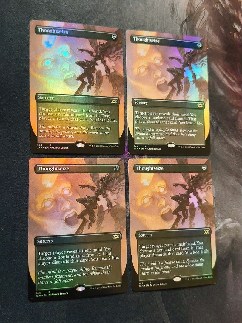 【ショーケースfoil】思考囲い　英語　4枚セット