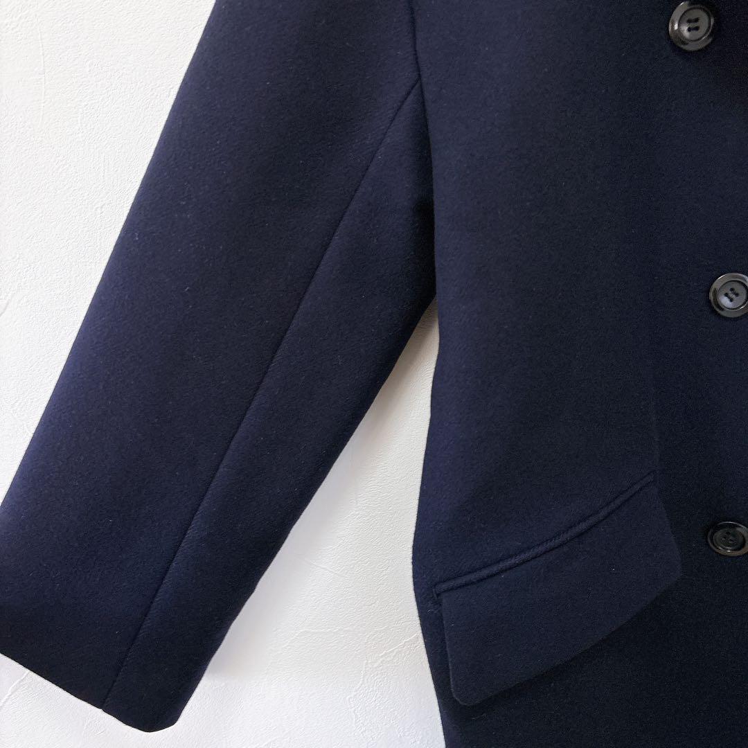 フレームワーク ハミルトン ラムウール ダブルチェスターコート 38 ネイビー