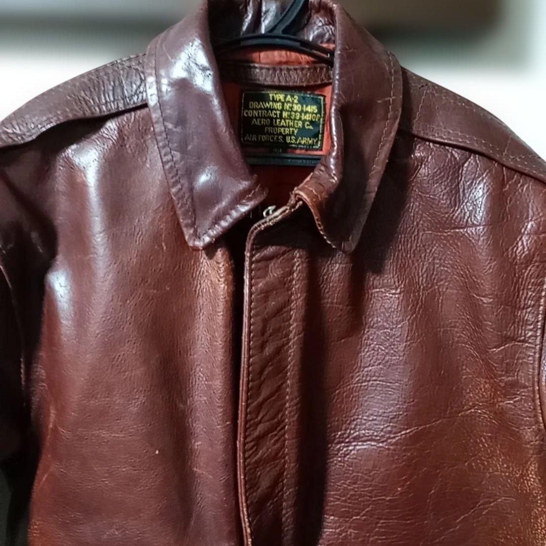 【最終値下げ】エアロレザー A-2フライトジャケット