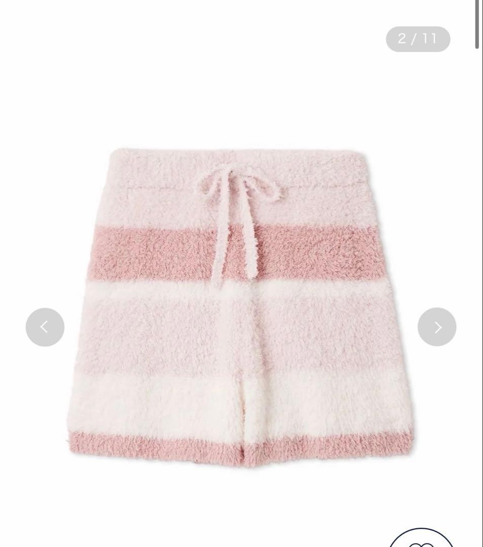 【新品】ジェラートピケ ジェラートランダムボーダーパーカーとショートパンツ