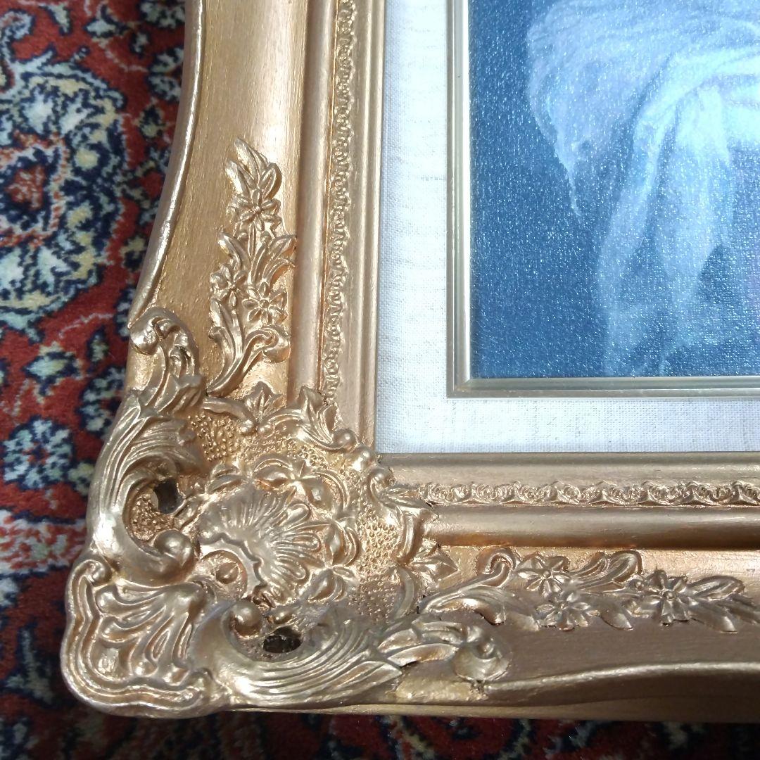 バァンダイクのベェドフォード伯爵夫人の複製肖像画(F6号)&彫刻額縁