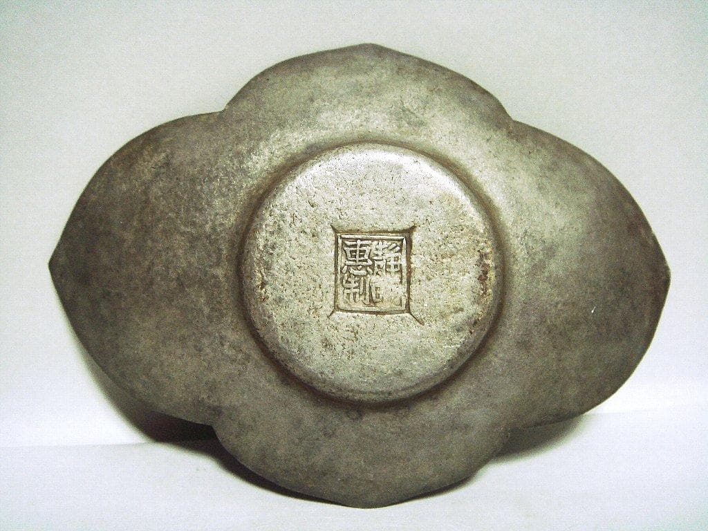 624『中国美術 古錫 十字紋 茶托 ５枚』/骨董品 古美術 古玩 アンティーク