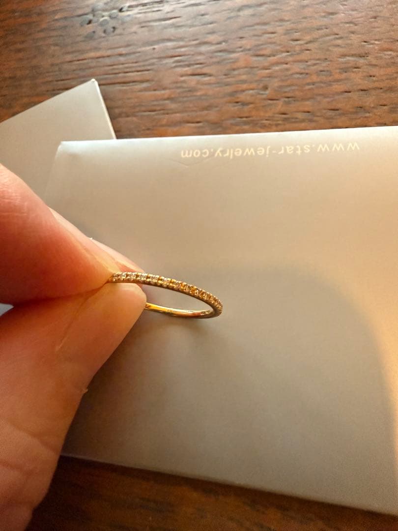 スタージュエリー　ハーフエタニティリング18k