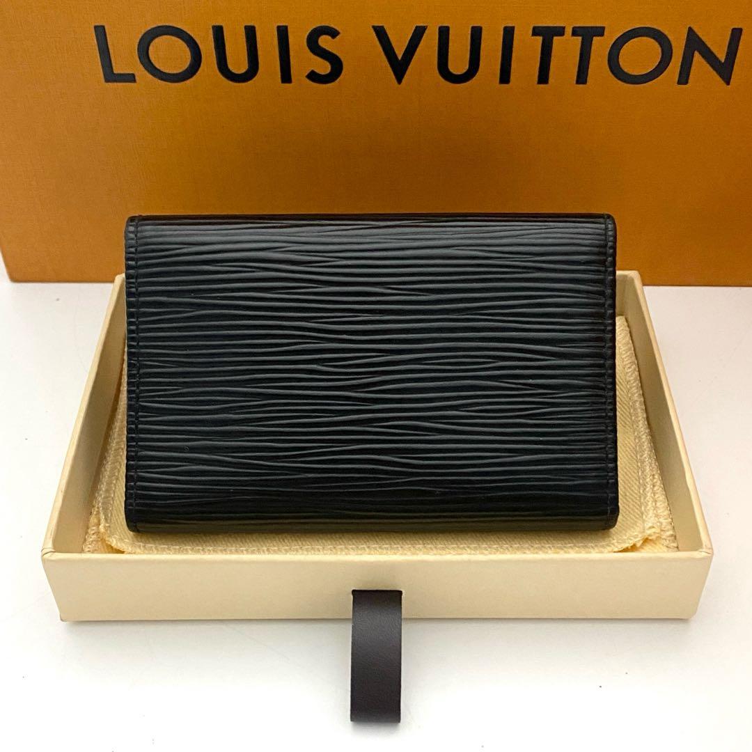 使用わずか　ルイヴィトン　エピ　キーケース　ミュルティクレ6 黒