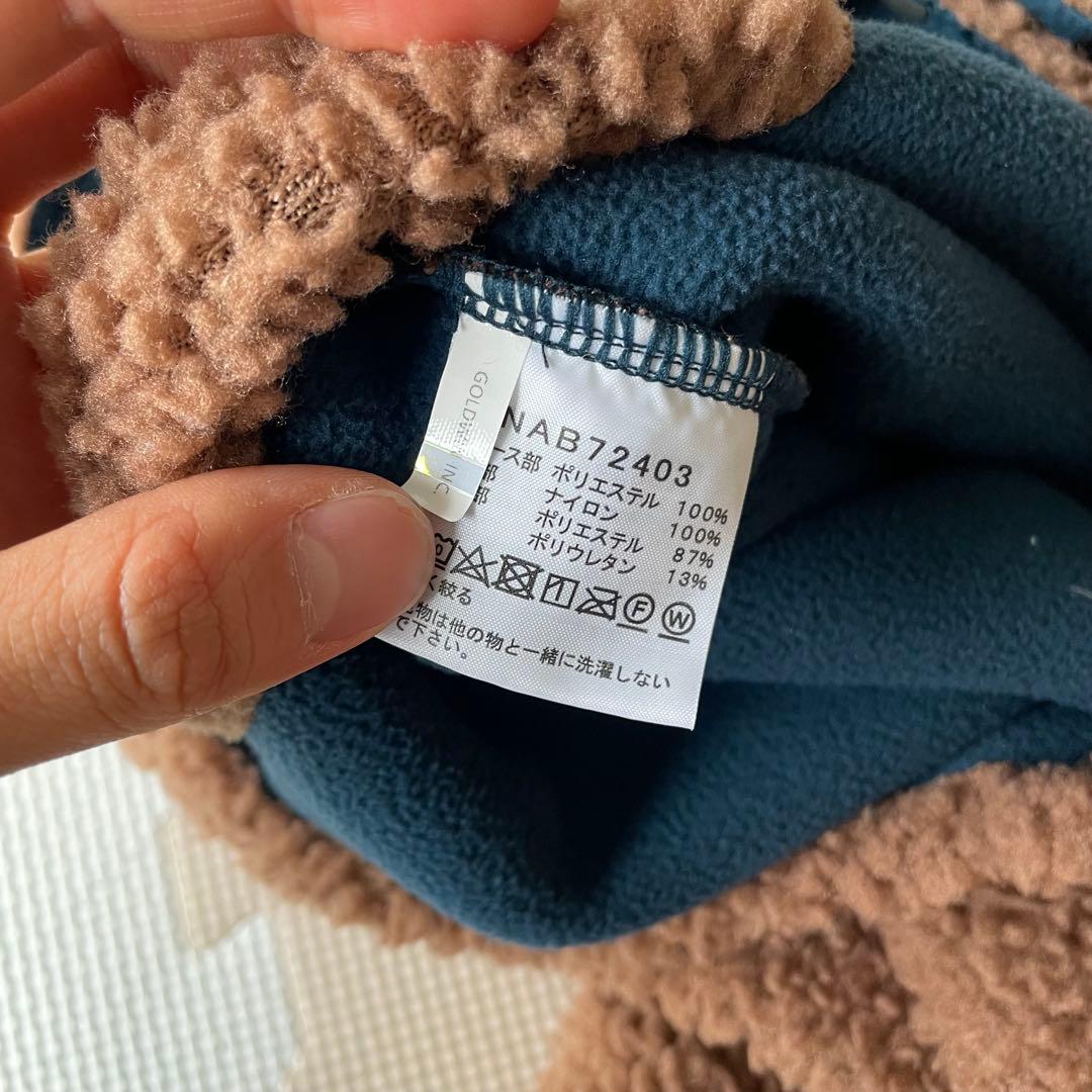 ノースフェイスボアフリースオーバーオール　カドルフリースイヤーキャップ