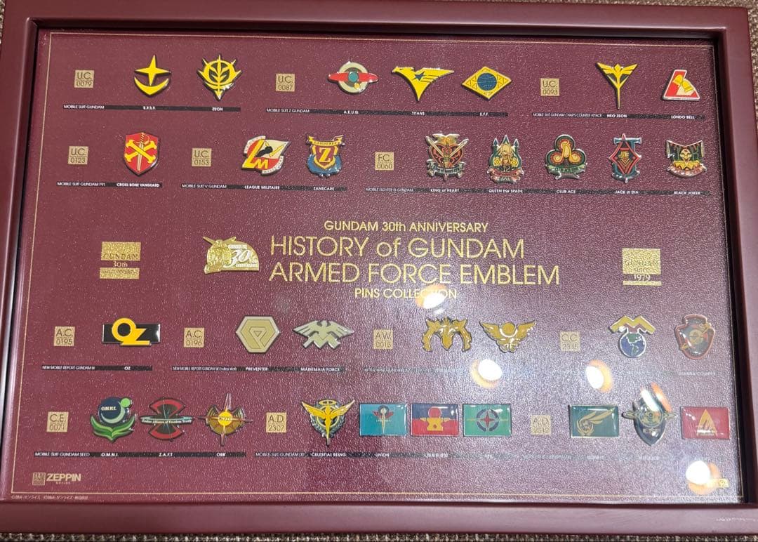 ガンダム00 ガンダム生誕30周年　ピンズセット