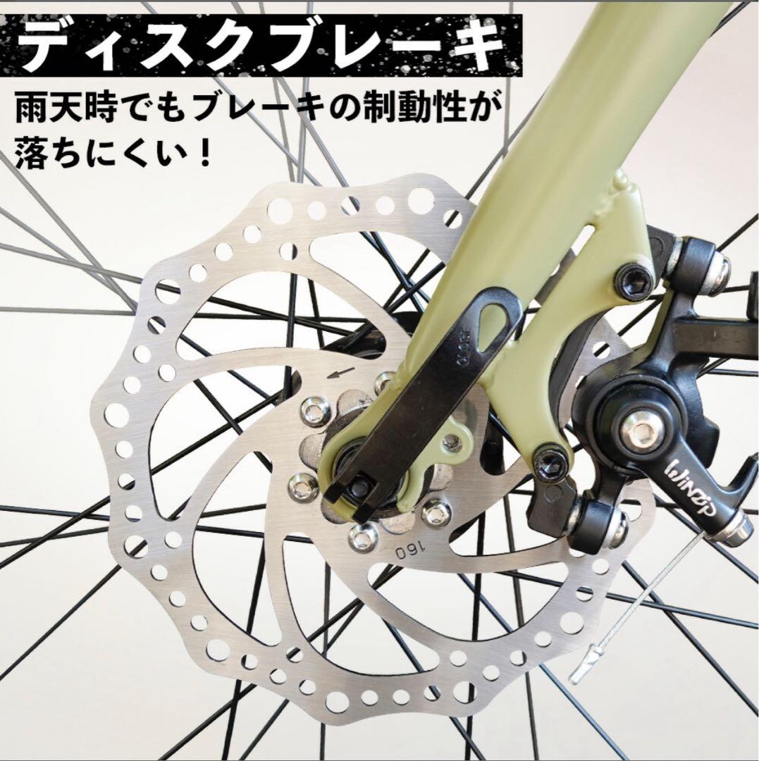 ファットバイク 26inch グレー　大型タイヤ　マウンテンバイク