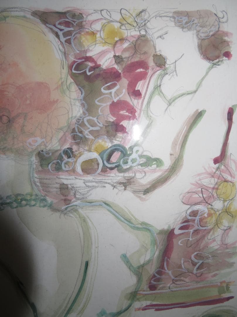 ◆ サージ・マルジス（Serge Marjisse）　水彩　「シャンパン」 ◆