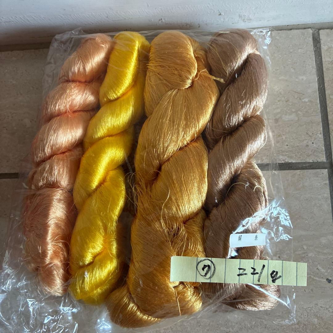 織物用絹糸です