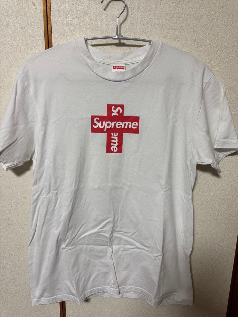 Supreme クロスロゴ Tシャツ ホワイト