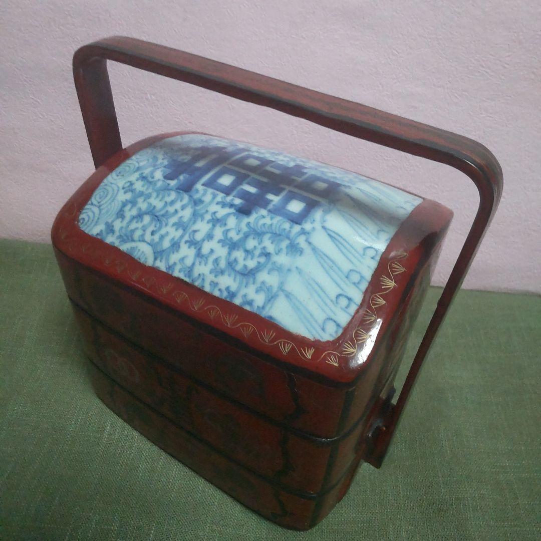 (61*Z234)*漆器 重箱 清朝 中国骨董品 茶道具陶芸