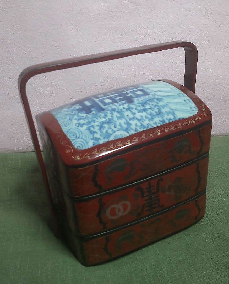 (61*Z234)*漆器 重箱 清朝 中国骨董品 茶道具陶芸