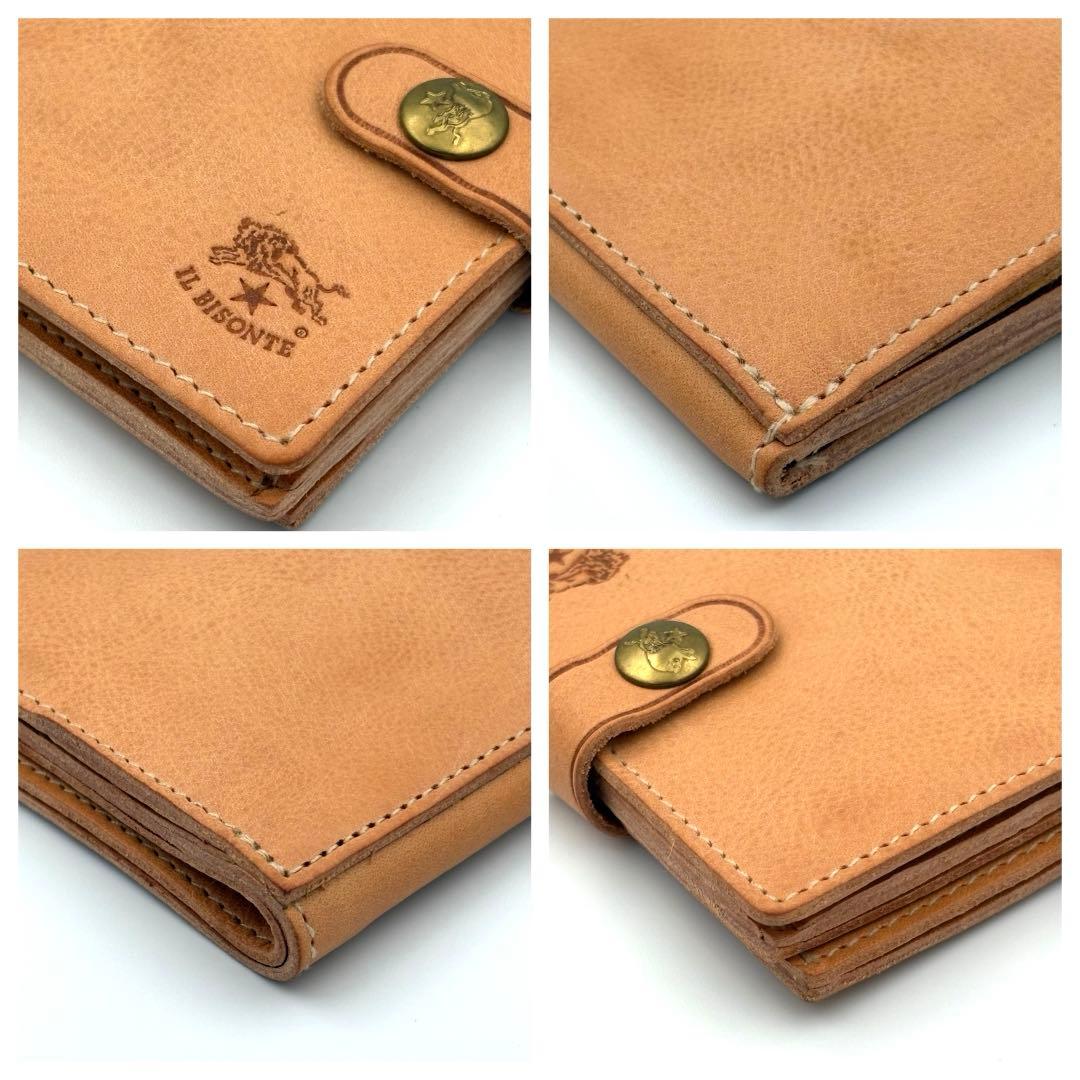 IL BISONTE イルビゾンテ 二つ折り財布　ヌメ　定番　ウォレット 美品