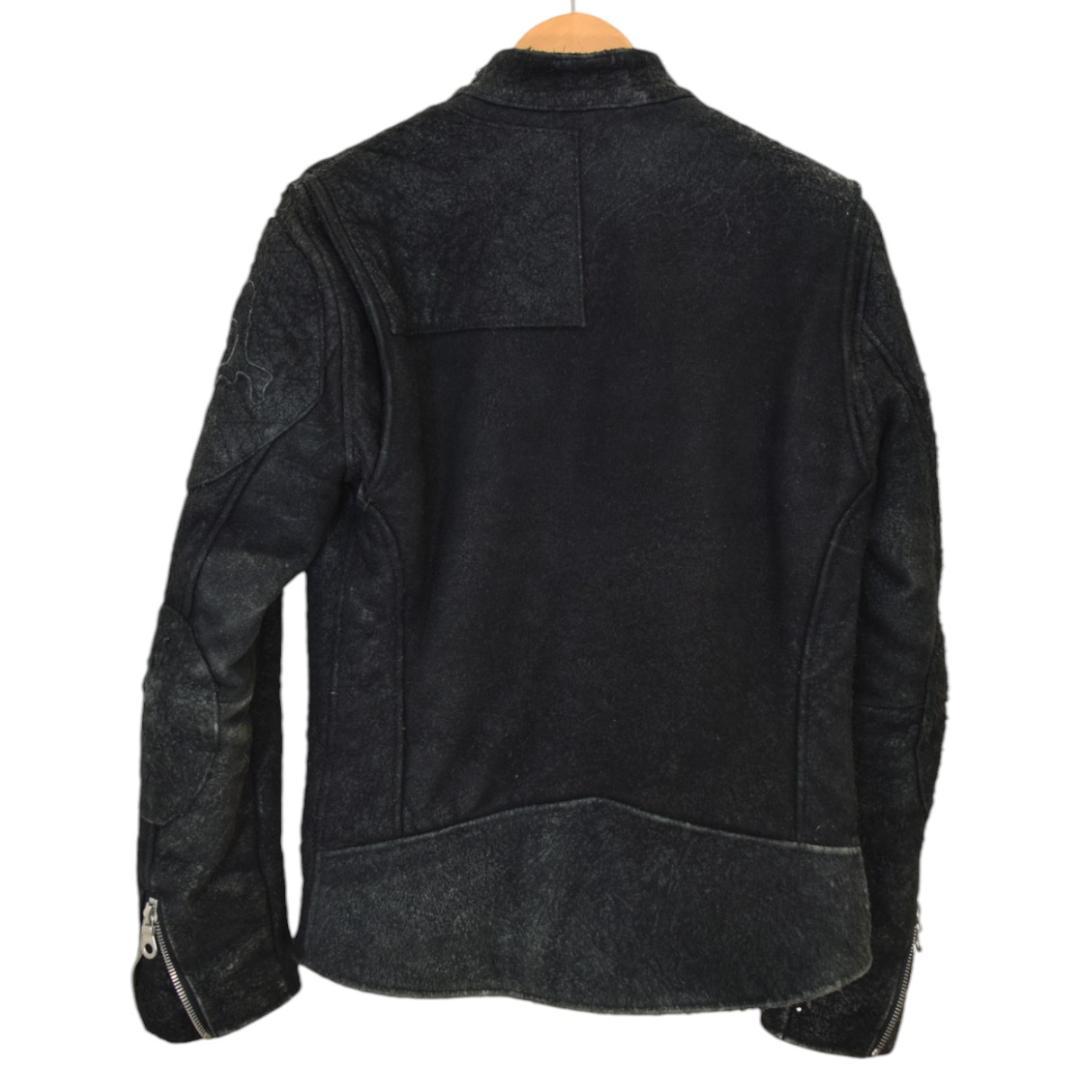 バックボーン BACK BONE ホーススウェード シングルライダースジャケット