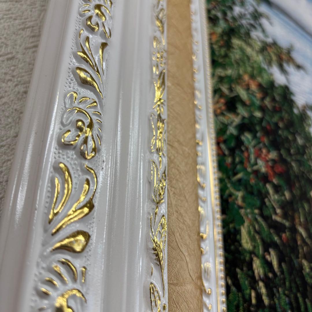 幅137×高さ77 自然の風景 水車小屋 絵画 アウトレット特価品 お買い得商品