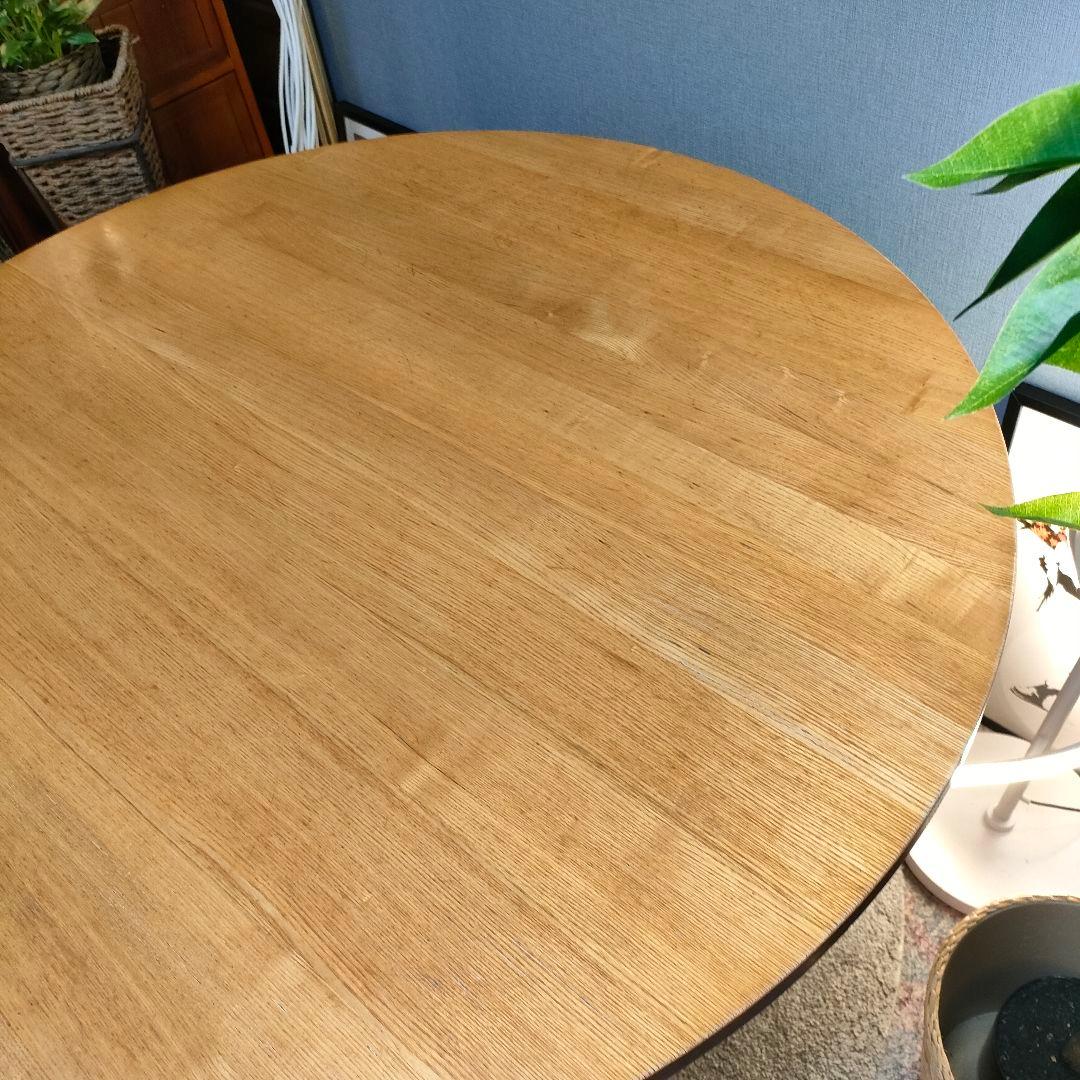 【もみの木】無印良品 タモ材 ラウンドダイニングテーブル 円卓 廃盤レア