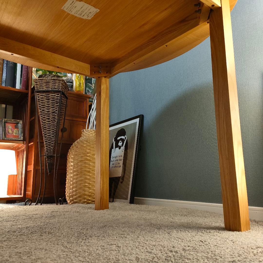 【もみの木】無印良品 タモ材 ラウンドダイニングテーブル 円卓 廃盤レア