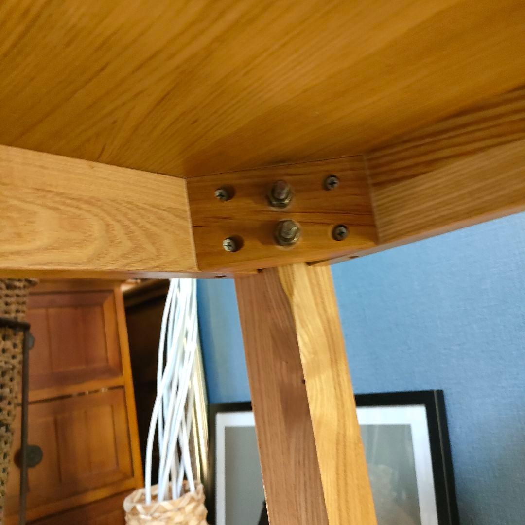 【もみの木】無印良品 タモ材 ラウンドダイニングテーブル 円卓 廃盤レア