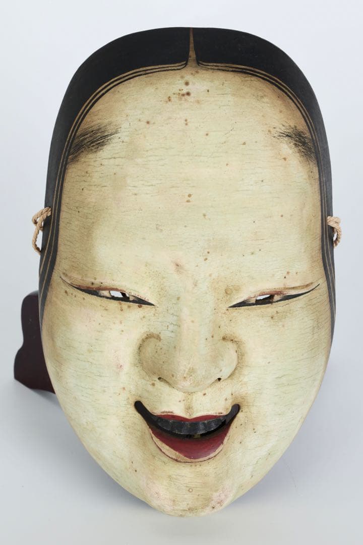 能面師 佐藤助雄 木彫能面 小面 在銘 箱付 狂言 能楽 伝統芸能 時代能面