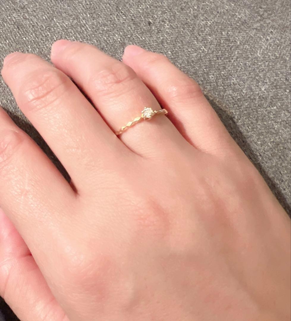 【値下げ】18金レディースダイヤリング　#10 大セール❣️