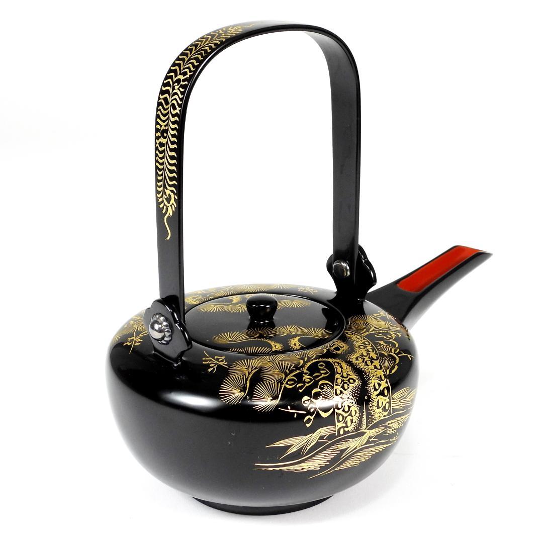 輪島塗　屠蘇器　正月　酒器　本漆　沈金　盃　銚子　盆　木製