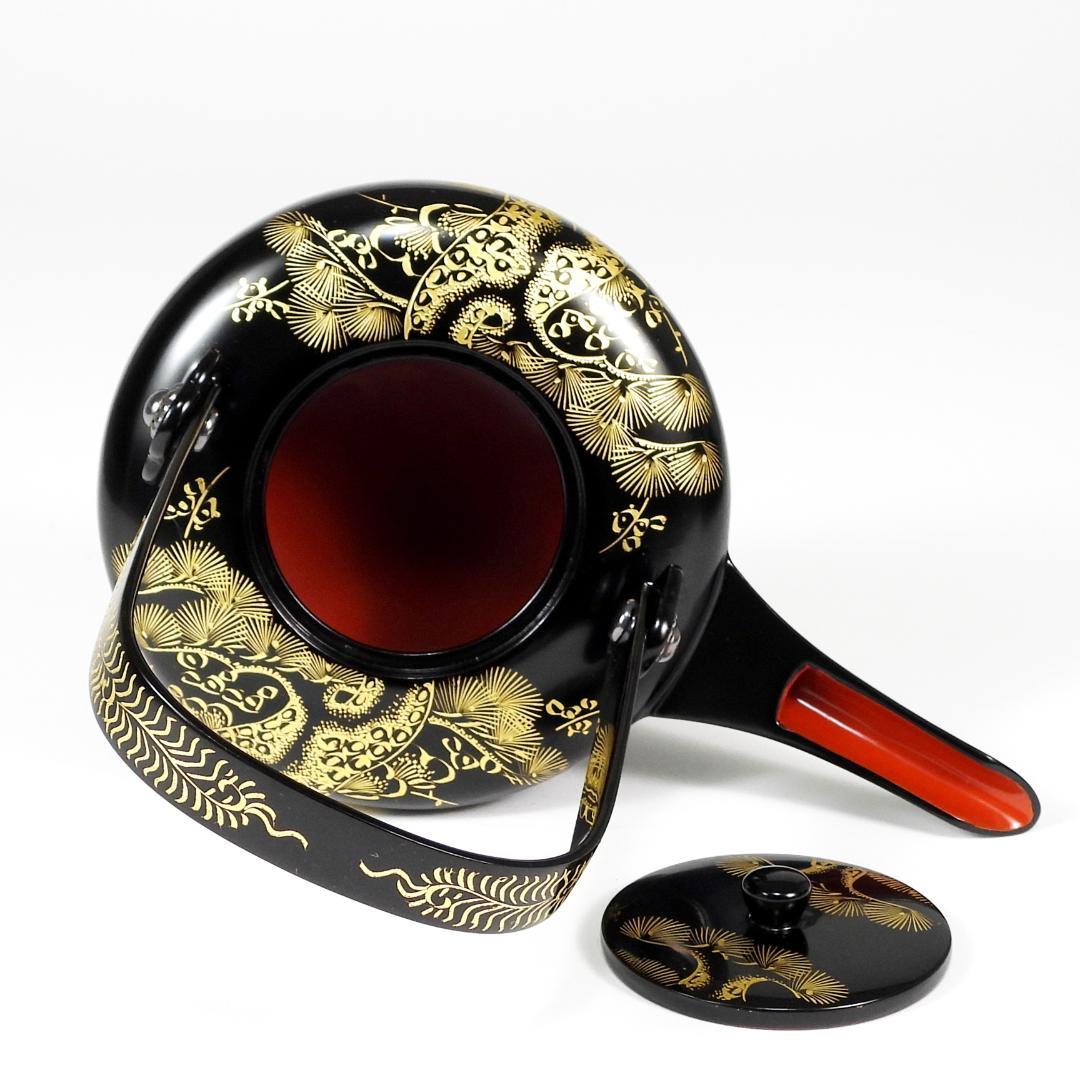 輪島塗　屠蘇器　正月　酒器　本漆　沈金　盃　銚子　盆　木製