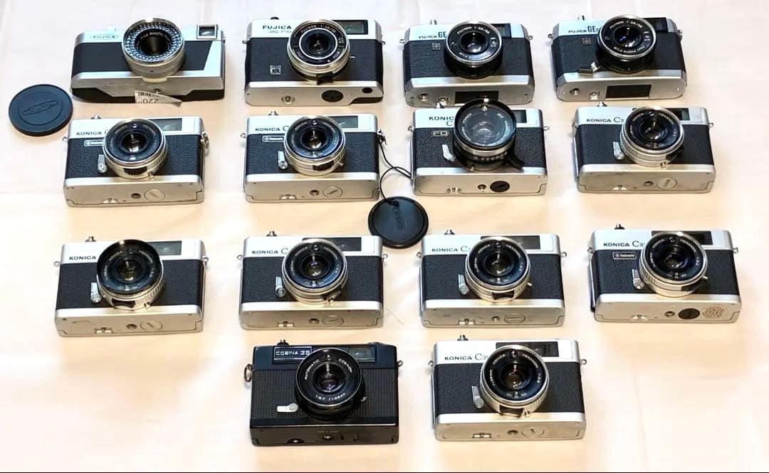 フィルムカメラ 14台セット　Konica C35／Fujica／Cosina