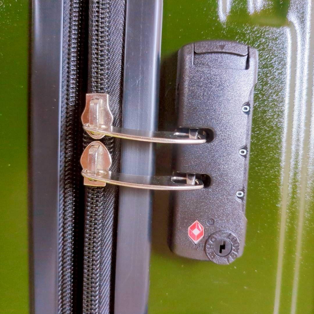 スーツケース 【Ｌ】 グリーン キャリー 拡張機能付 大容量 静音キャスター