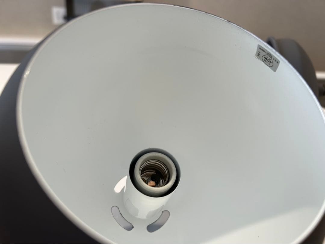 グレー 球形 ペンダントライト2個セット