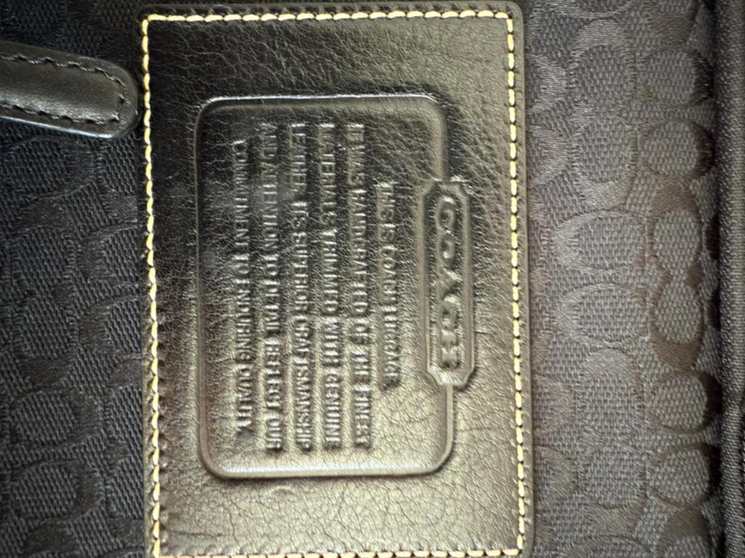 【美品】COACH ミニシグネチャー キャリーバッグ スーツケース　ブラック