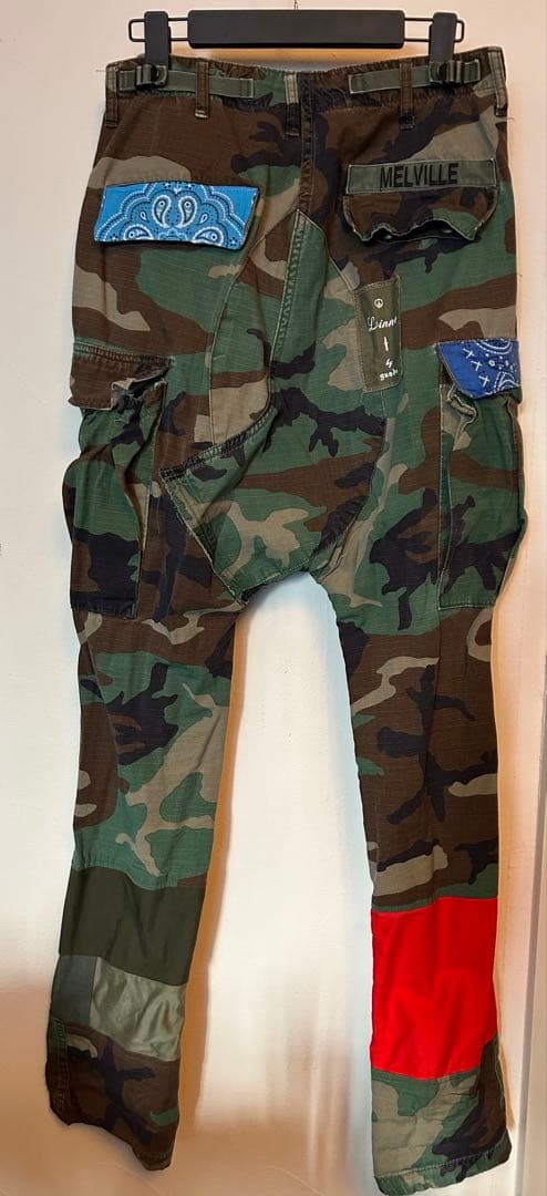 gunda ガンダ 迷彩サルエルパンツ