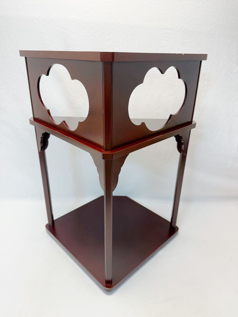 美品 茶道具 好文棚 惺斎好写 溜塗 茶棚 元箱