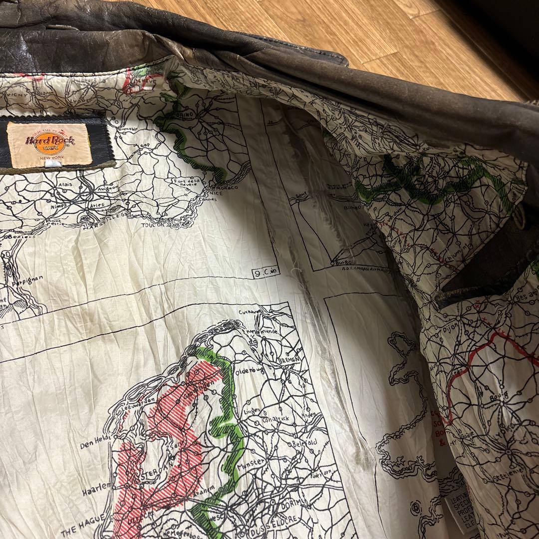 値下げOK!HardRockレザージャケット大きめ