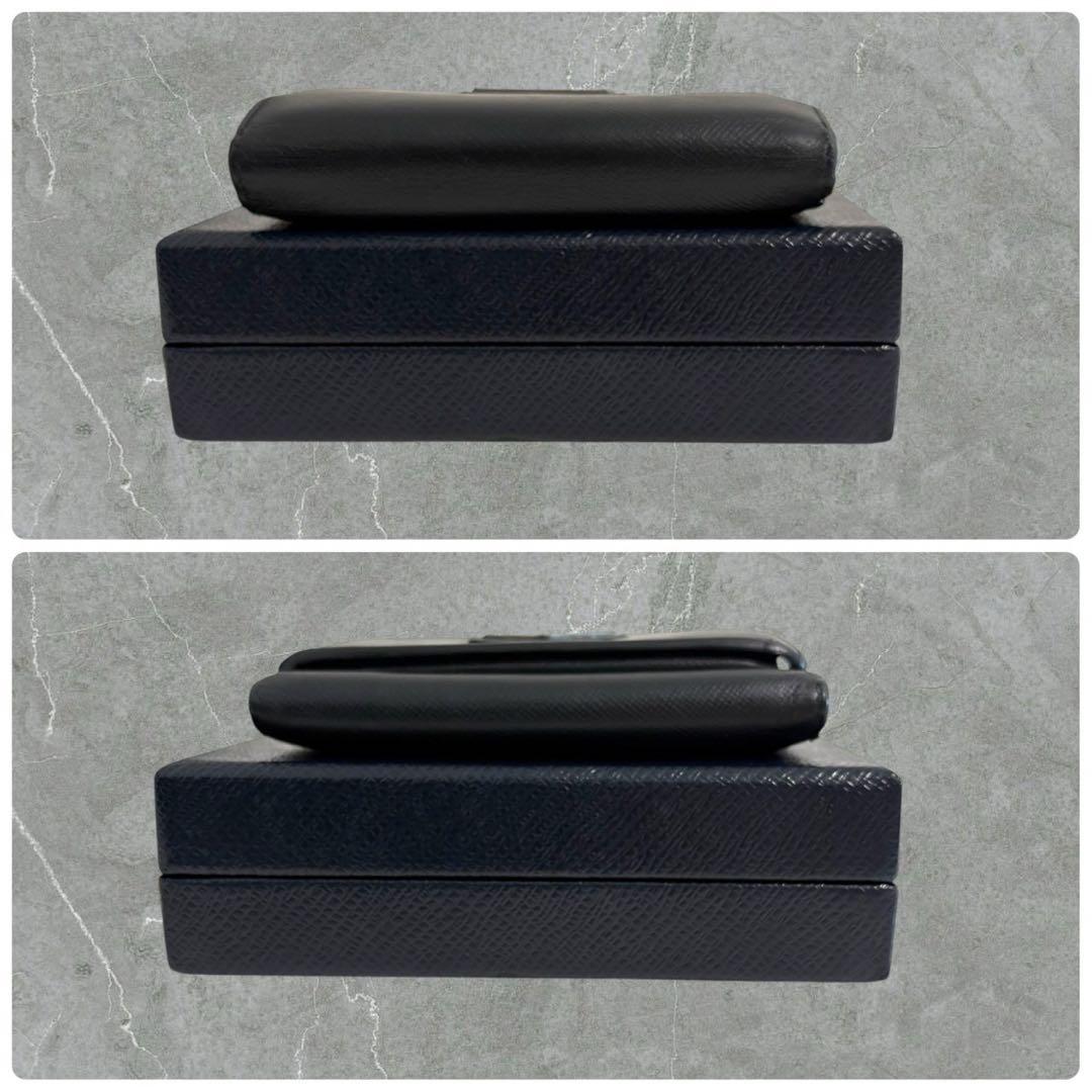 美品✨ PRADA プラダ 三つ折り財布 サフィアーノ 三角ロゴ